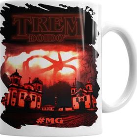 Baskı Dükkanı KB3394 Stranger Things Trem Doido Minas Porselen Kupa Bardak