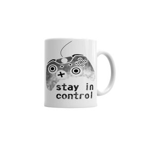 Baskı Dükkanı KB3399 Stay In Control Porselen Kupa Bardak