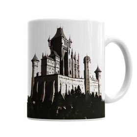 Baskı Dükkanı KB3403 Castelo Medieval Porselen Kupa Bardak