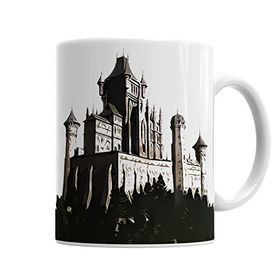 Baskı Dükkanı KB3403 Castelo Medieval Porselen Kupa Bardak