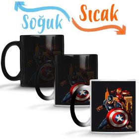 Baskı Dükkanı KB3407 Capitao America Porselen Kupa Bardak