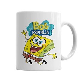 Baskı Dükkanı KB3440 Bob Esponja Sünger Bob Porselen Kupa Bardak