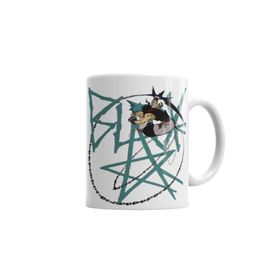 Baskı Dükkanı KB3443 Black Star Porselen Kupa Bardak