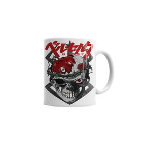 Baskı Dükkanı KB3456 Berserk Skull Porselen Kupa Bardak