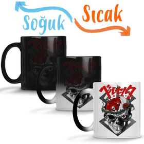 Baskı Dükkanı KB3456 Berserk Skull Porselen Kupa Bardak