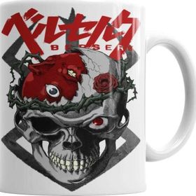 Baskı Dükkanı KB3456 Berserk Skull Porselen Kupa Bardak
