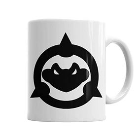 Baskı Dükkanı KB3461 Battletoads Logo Preta Porselen Kupa Bardak