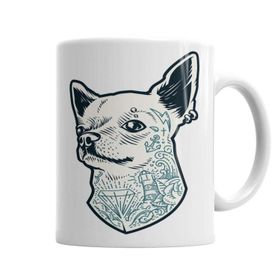 Baskı Dükkanı KB3476 Bad Chihuahua Porselen Kupa Bardak