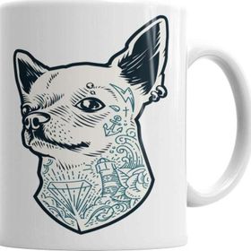 Baskı Dükkanı KB3476 Bad Chihuahua Porselen Kupa Bardak