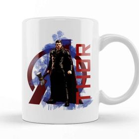 Baskı Dükkanı KB3477 Avengers Thor Porselen Kupa Bardak