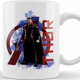 Baskı Dükkanı KB3477 Avengers Thor Porselen Kupa Bardak