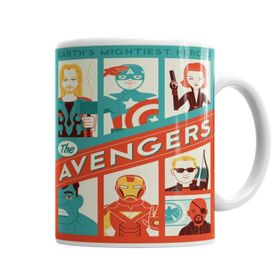 Baskı Dükkanı KB3478 Avengers Porselen Kupa Bardak