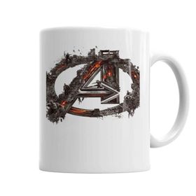 Baskı Dükkanı KB3481 Avengers Flowers Porselen Kupa Bardak