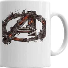 Baskı Dükkanı KB3481 Avengers Flowers Porselen Kupa Bardak