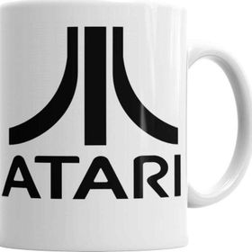 Baskı Dükkanı KB3485 Atari Logo Vintage 01 Porselen Kupa Bardak