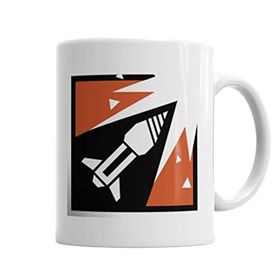 Baskı Dükkanı KB3496 Art Estampas Camisetas R6 Ash Porselen Kupa Bardak