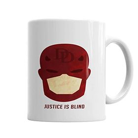 Baskı Dükkanı KB3526 Daredevil A Justiça E Cega Porselen Kupa Bardak
