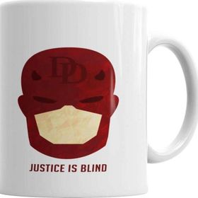 Baskı Dükkanı KB3526 Daredevil A Justiça E Cega Porselen Kupa Bardak
