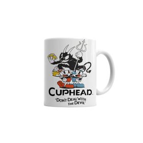 Baskı Dükkanı KB3532 Cuphead Dont Dealwith The Devil Porselen Kupa Bardak