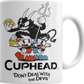 Baskı Dükkanı KB3532 Cuphead Dont Dealwith The Devil Porselen Kupa Bardak