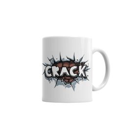 Baskı Dükkanı KB3542 Crack Porselen Kupa Bardak