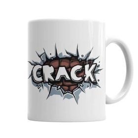 Baskı Dükkanı KB3542 Crack Porselen Kupa Bardak