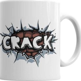 Baskı Dükkanı KB3542 Crack Porselen Kupa Bardak
