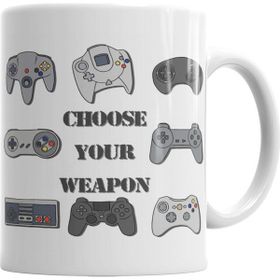Baskı Dükkanı KB3576 Choose Your Weapon Porselen Kupa Bardak