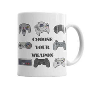 Baskı Dükkanı KB3576 Choose Your Weapon Porselen Kupa Bardak