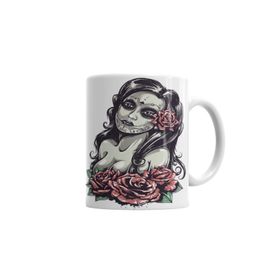 Baskı Dükkanı KB3596 Caveira 02 Porselen Kupa Bardak