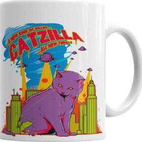 Baskı Dükkanı KB3598 Catzilla Porselen Kupa Bardak