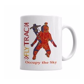 Baskı Dükkanı KB3610 Flytrack Occupy The Sky Porselen Kupa Bardak