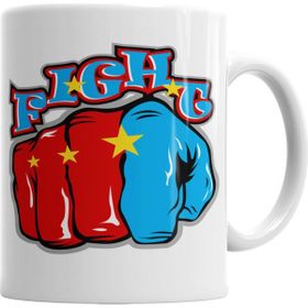 Baskı Dükkanı KB3623 Fight Porselen Kupa Bardak