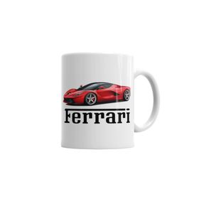 Baskı Dükkanı KB3625 Ferrari Araba Porselen Kupa Bardak