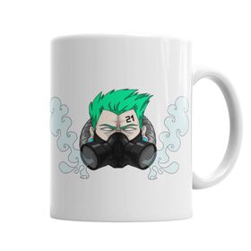 Baskı Dükkanı KB3628 Fantasy Gas Mask Porselen Kupa Bardak