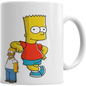 Baskı Dükkanı KB3629 Família Simpsons Porselen Kupa Bardak