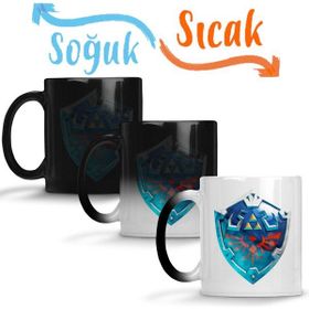 Baskı Dükkanı KB3644 Escudo Zelda Porselen Kupa Bardak