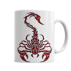 Baskı Dükkanı KB3646 Escorpion Red Porselen Kupa Bardak