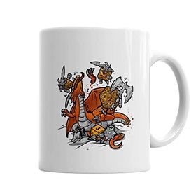 Baskı Dükkanı KB3665 Dragon Rpg Porselen Kupa Bardak