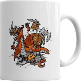 Baskı Dükkanı KB3665 Dragon Rpg Porselen Kupa Bardak