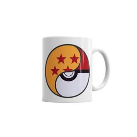 Baskı Dükkanı KB3669 Dragon Ball X Pokemon Porselen Kupa Bardak