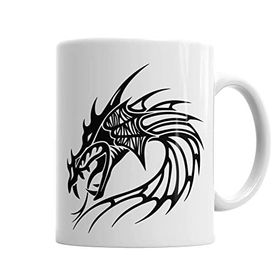 Baskı Dükkanı KB3677 Drago Dragon Porselen Kupa Bardak