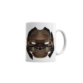 Baskı Dükkanı KB3681 Dota 2 Pudge Face Porselen Kupa Bardak