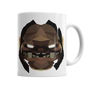 Baskı Dükkanı KB3681 Dota 2 Pudge Face Porselen Kupa Bardak