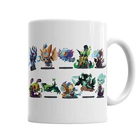 Baskı Dükkanı KB3686 Dota 2 Heroes Cartoons Porselen Kupa Bardak
