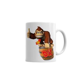 Baskı Dükkanı KB3689 Donkey Kong Süper Nintendo Game Porselen Kupa Bardak