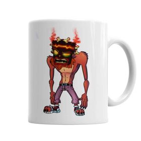 Baskı Dükkanı KB3699 Devil Uka Uka Porselen Kupa Bardak