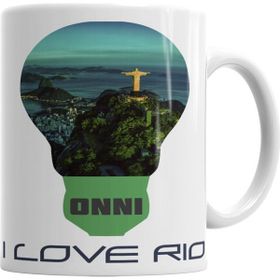 Baskı Dükkanı KB3706 I Love Rio Porselen Kupa Bardak