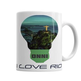 Baskı Dükkanı KB3706 I Love Rio Porselen Kupa Bardak