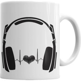 Baskı Dükkanı KB3709 I Love Muzic Müzik Porselen Kupa Bardak